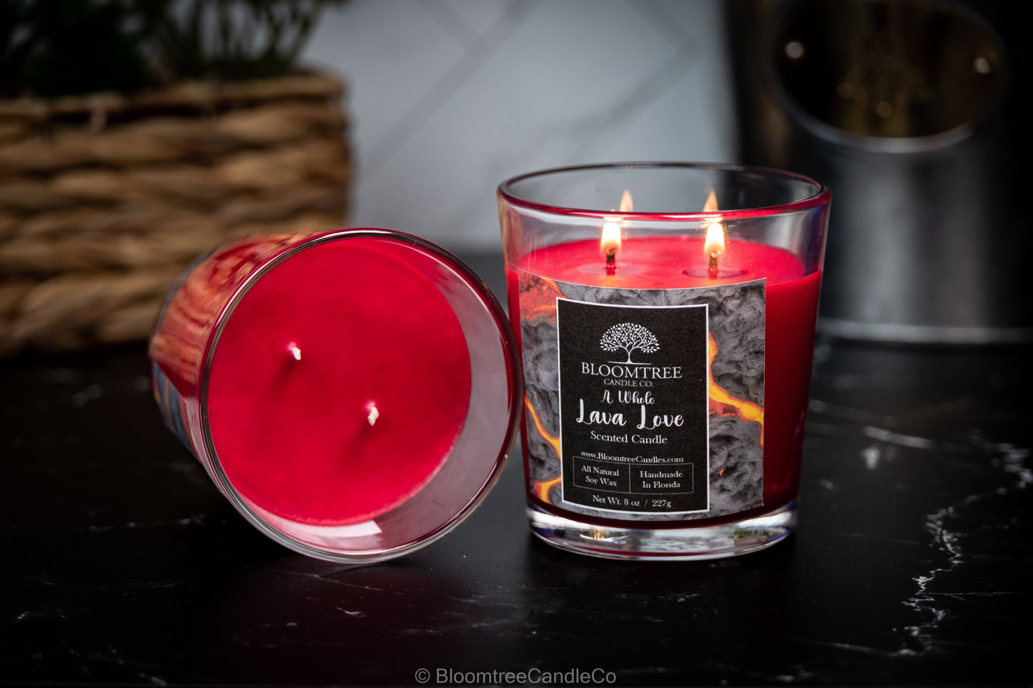 8oz. A Whole Lave Love Blood Orange Scented Candle